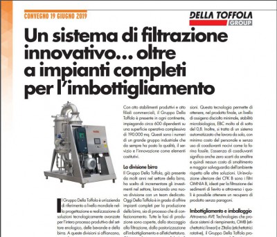 Della Toffola Group Beer Division - An article on Imbottlgliamento